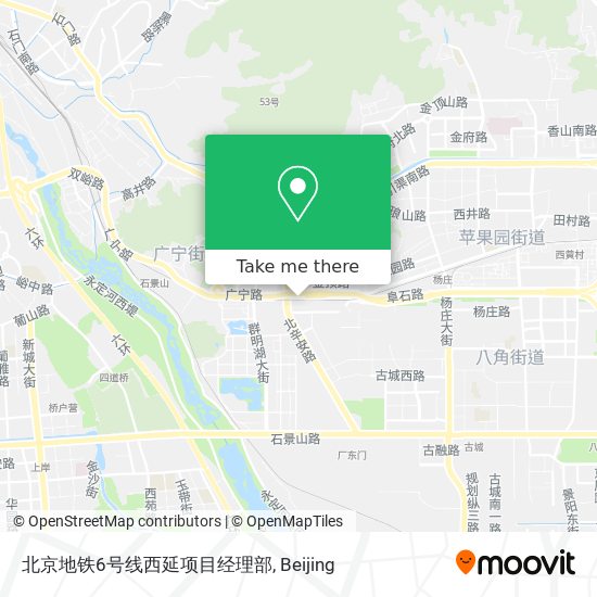 北京地铁6号线西延项目经理部 map
