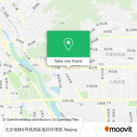 北京地铁6号线西延项目经理部 map
