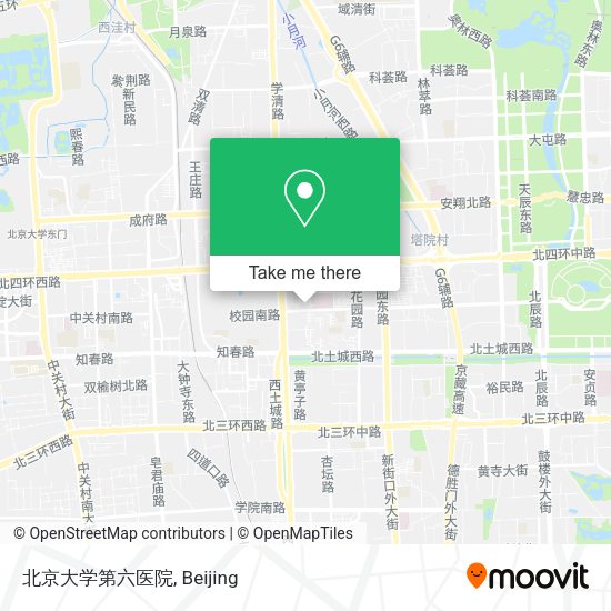北京大学第六医院 map