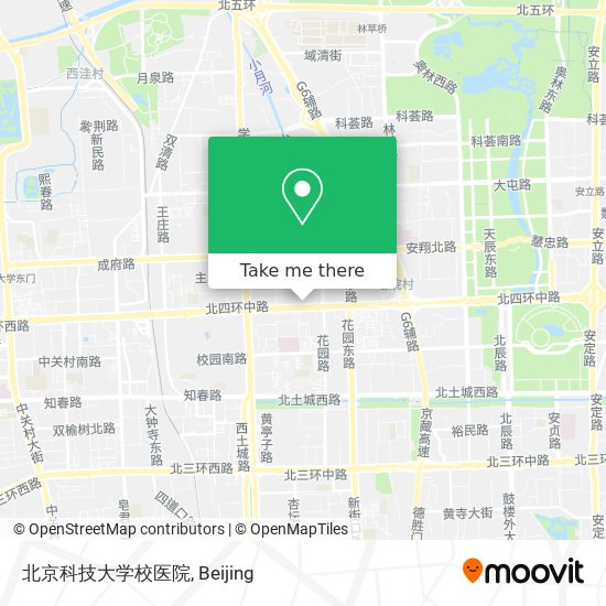 北京科技大学校医院 map