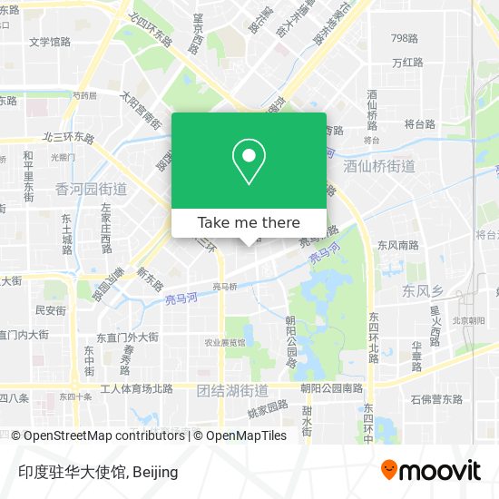 印度驻华大使馆 map