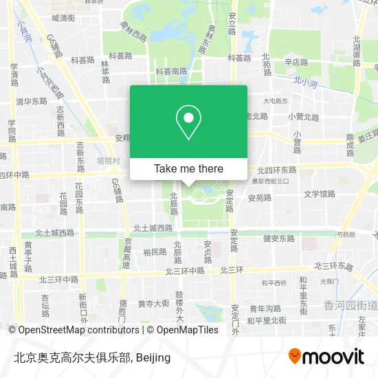 北京奥克高尔夫俱乐部 map