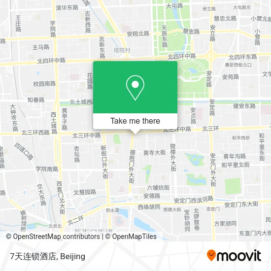 7天连锁酒店 map