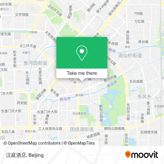 汉庭酒店 map
