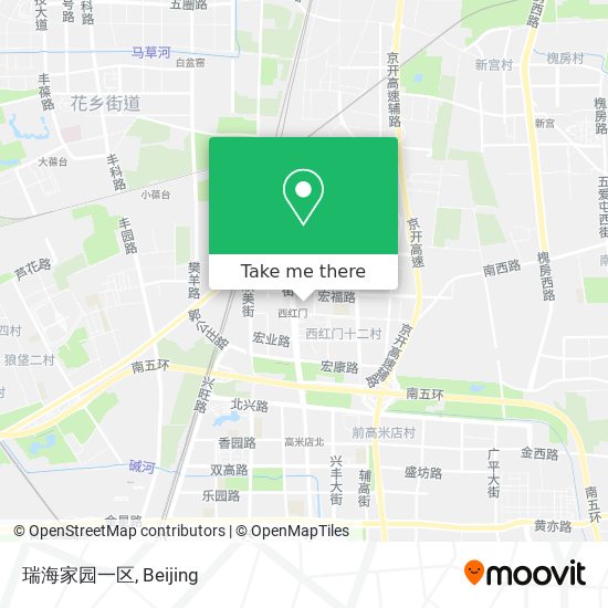 瑞海家园一区 map