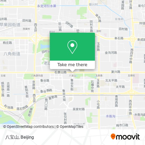 八宝山 map