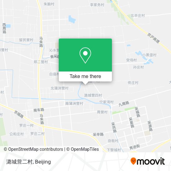 潞城营二村 map