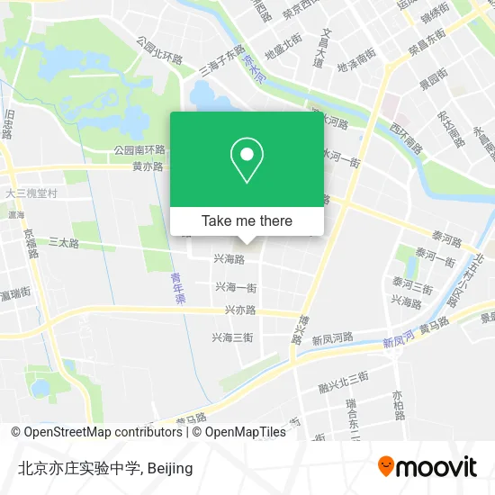 北京亦庄实验中学 map