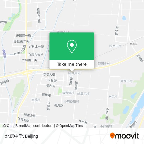 北房中学 map