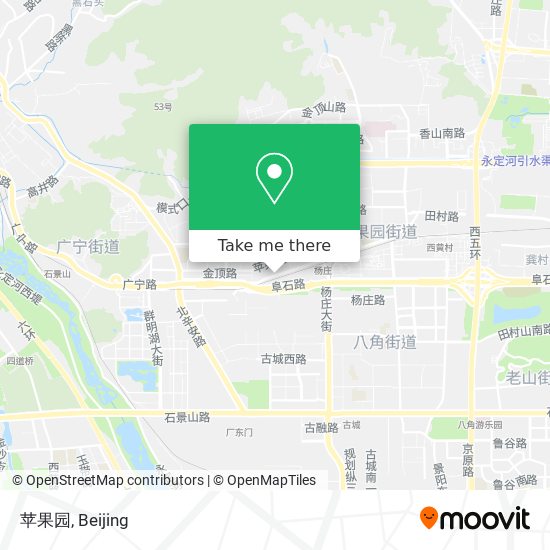 苹果园 map