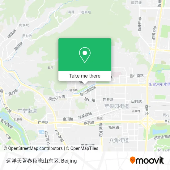远洋天著春秋晓山东区 map