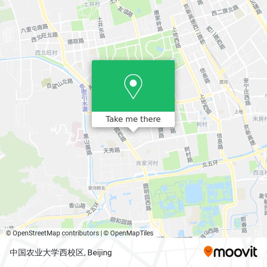 中国农业大学西校区 map