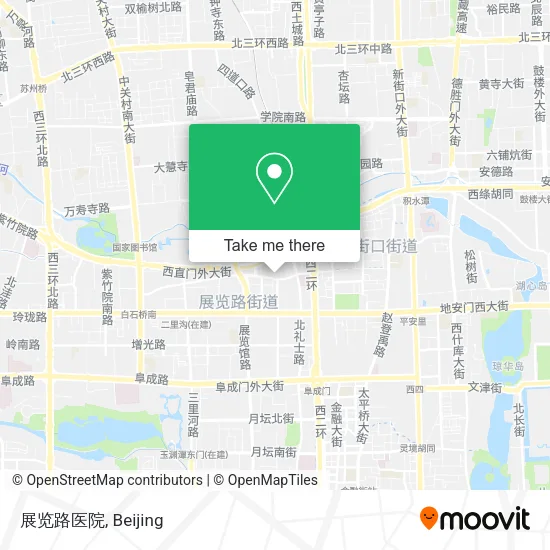展览路医院 map