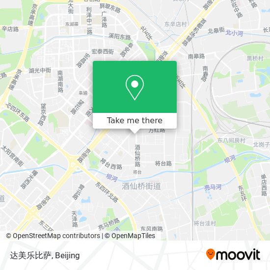 达美乐比萨 map