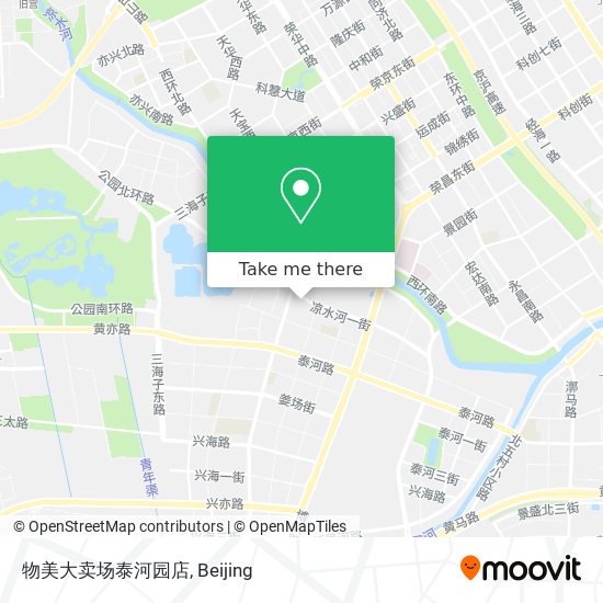 物美大卖场泰河园店 map
