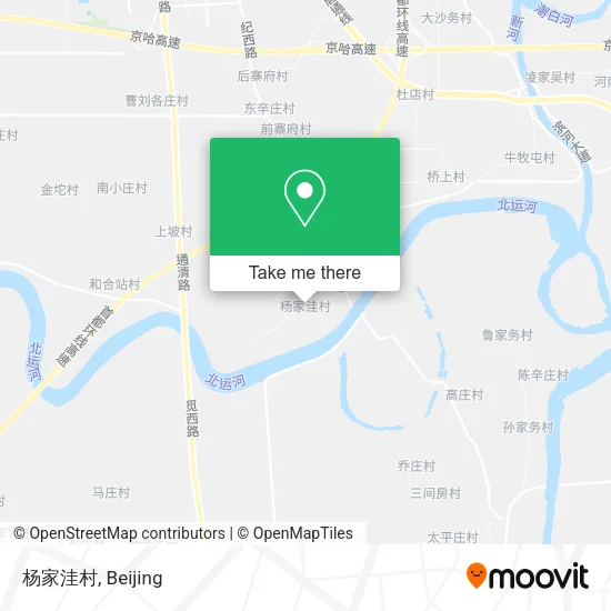 杨家洼村 map