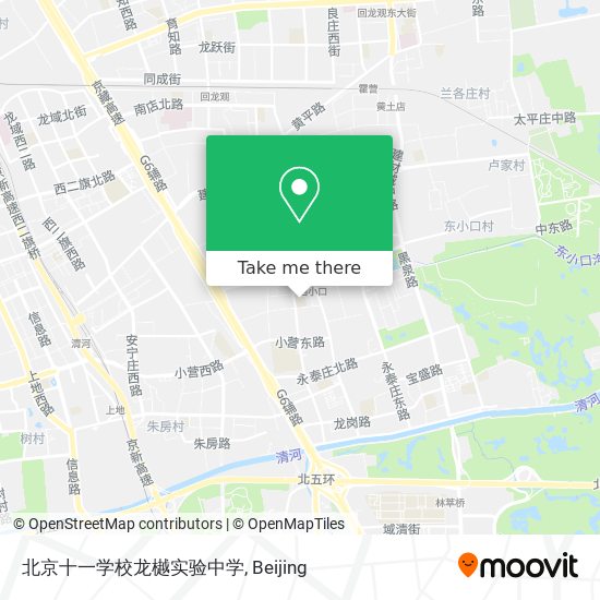 北京十一学校龙樾实验中学 map