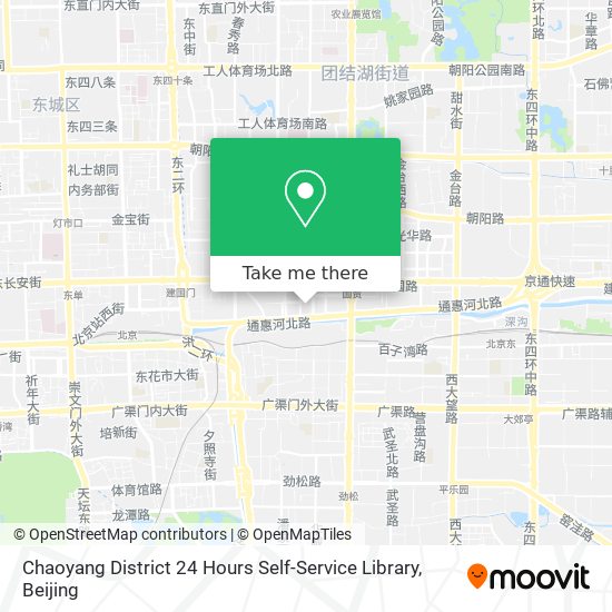 Chaoyang District 24 Hours Self-Service Library map
