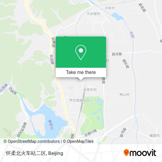 怀柔北火车站二区 map