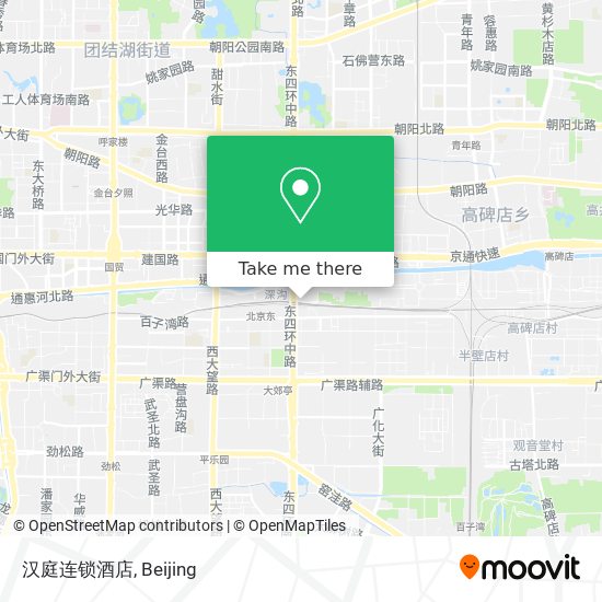 汉庭连锁酒店 map