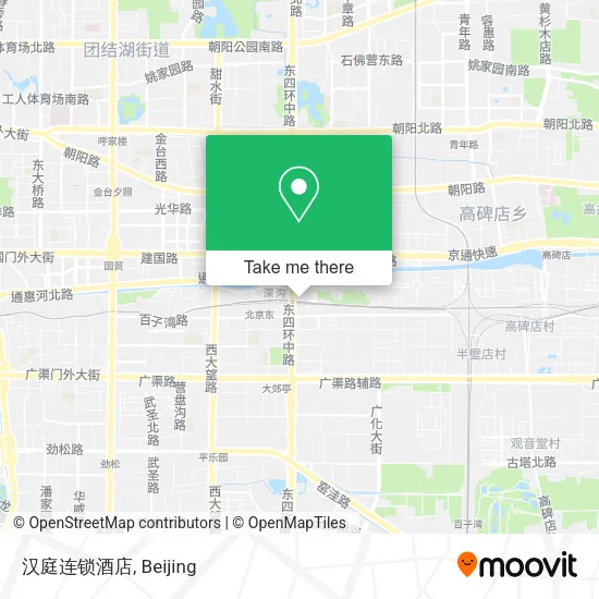 汉庭连锁酒店 map