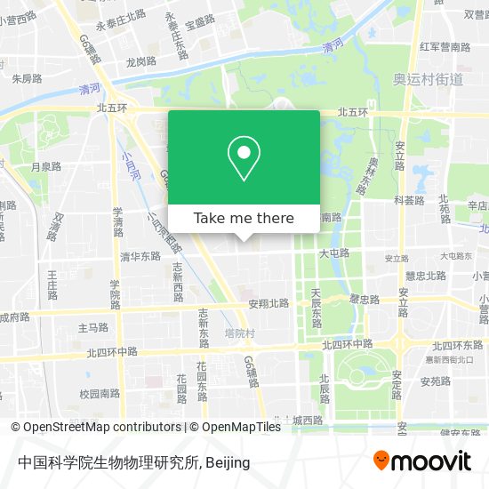 中国科学院生物物理研究所 map