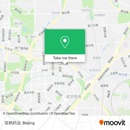 双鹤药业 map