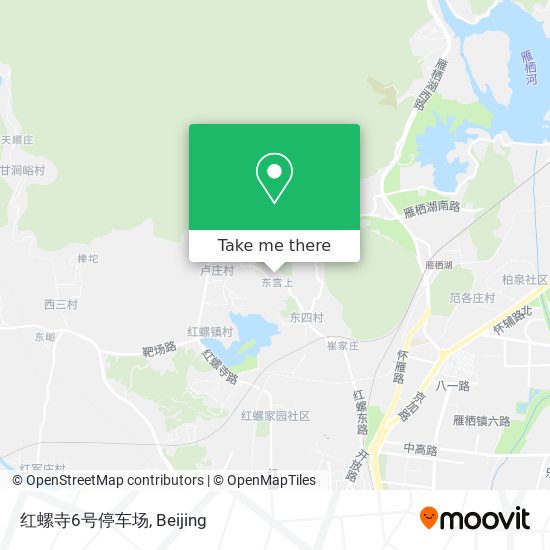 红螺寺6号停车场 map