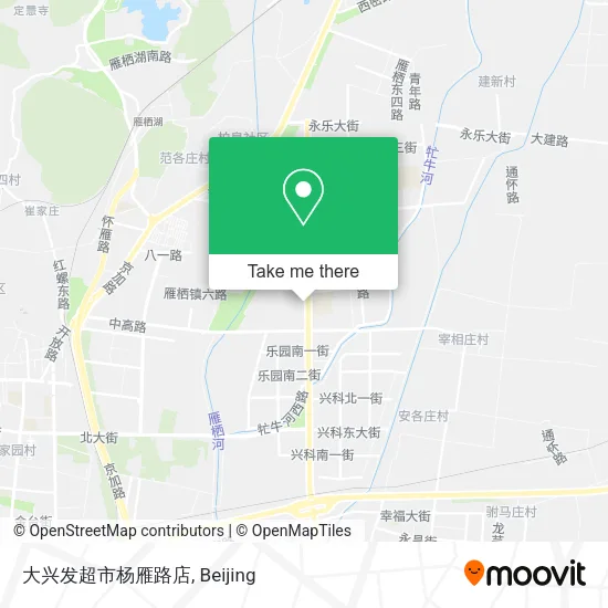 大兴发超市杨雁路店 map