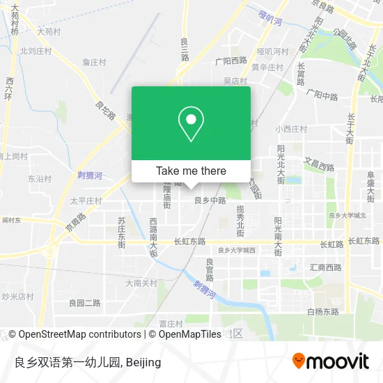 良乡双语第一幼儿园 map
