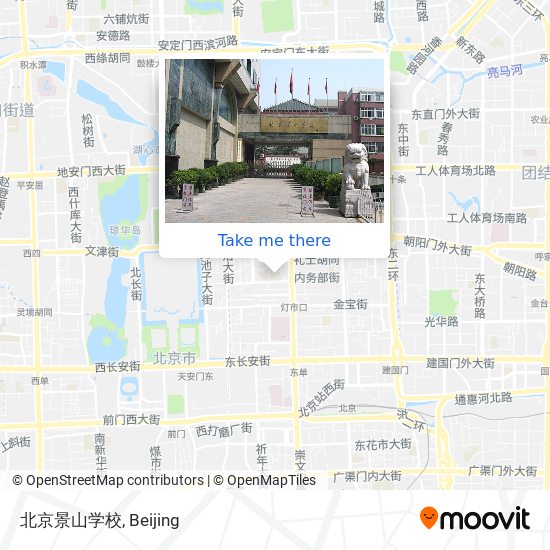 北京景山学校 map