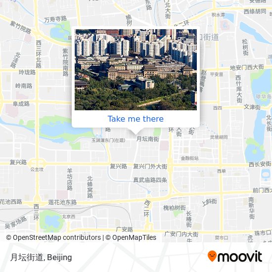 月坛街道 map