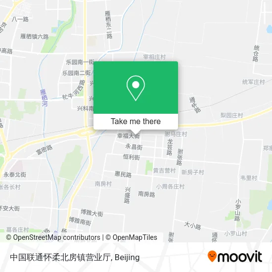 中国联通怀柔北房镇营业厅 map