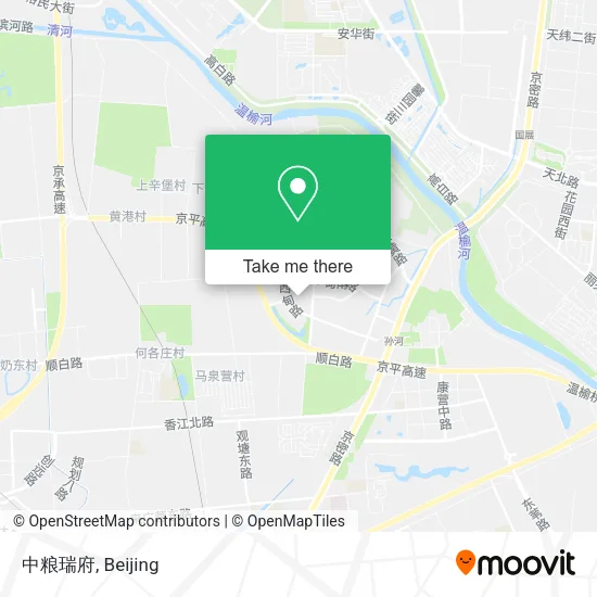 中粮瑞府 map