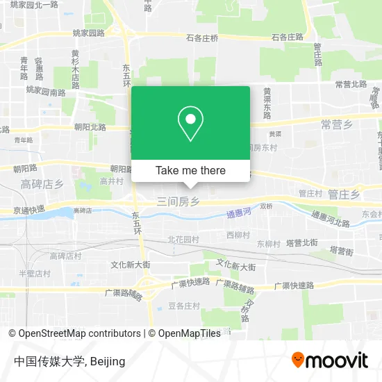中国传媒大学 map