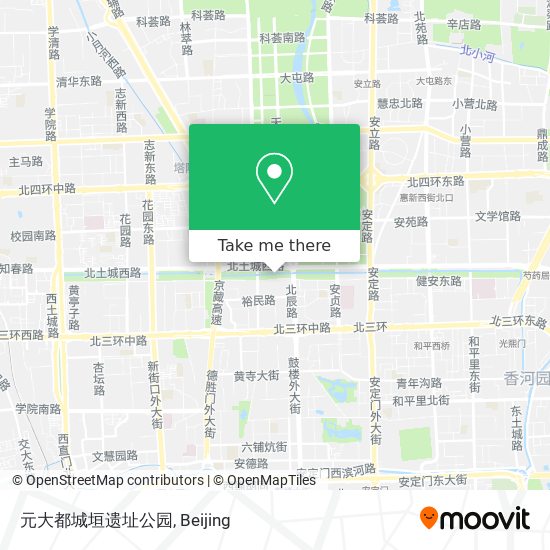 元大都城垣遗址公园 map