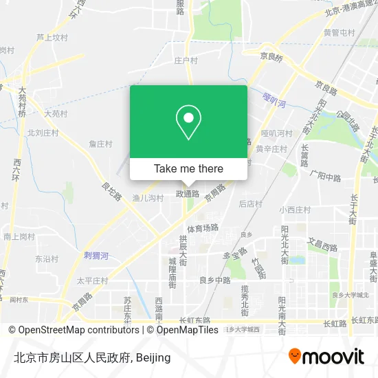 北京市房山区人民政府 map