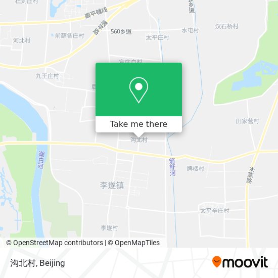 沟北村 map
