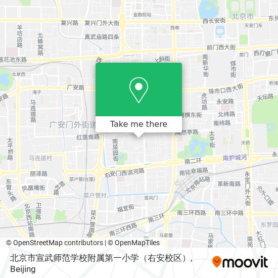 北京市宣武师范学校附属第一小学（右安校区） map
