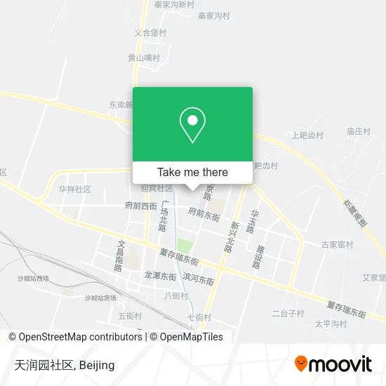 天润园社区 map