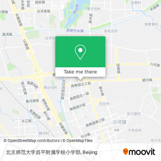 北京师范大学昌平附属学校小学部 map