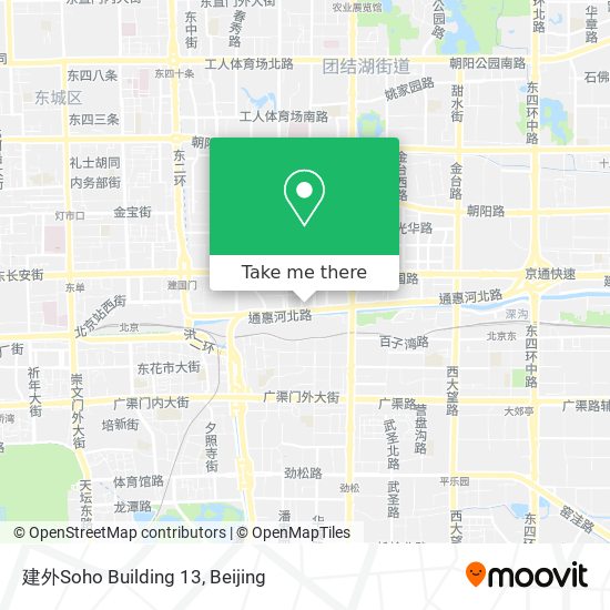 建外Soho Building 13 map
