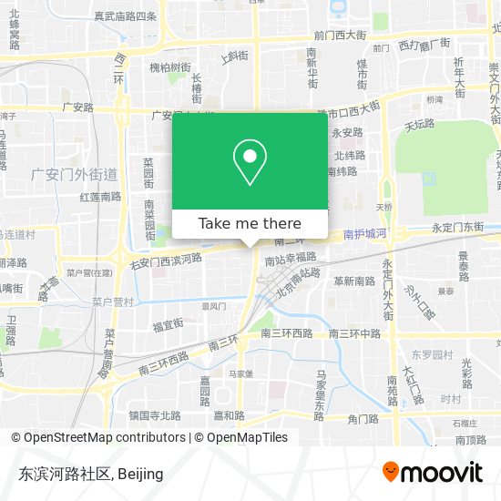 东滨河路社区 map