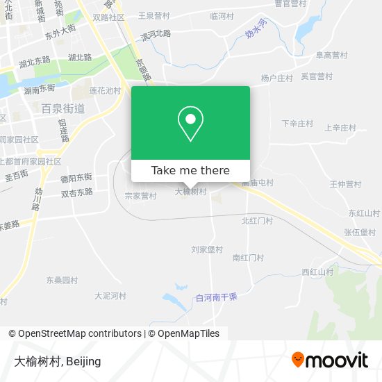 大榆树村 map