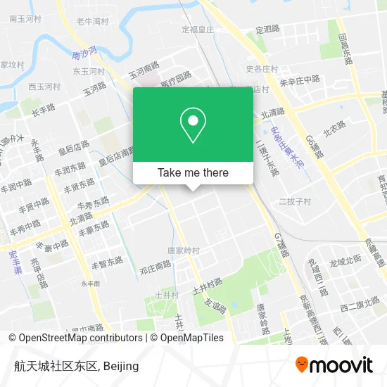 航天城社区东区 map