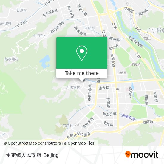 永定镇人民政府 map