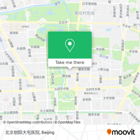 北京朝阳大屯医院 map