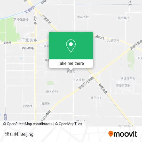 满庄村 map