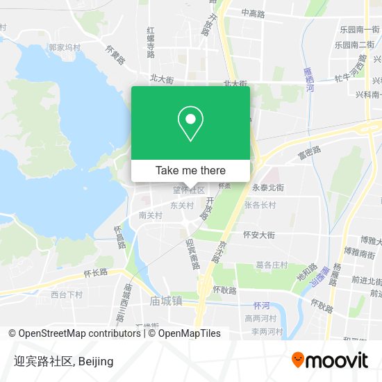 迎宾路社区 map