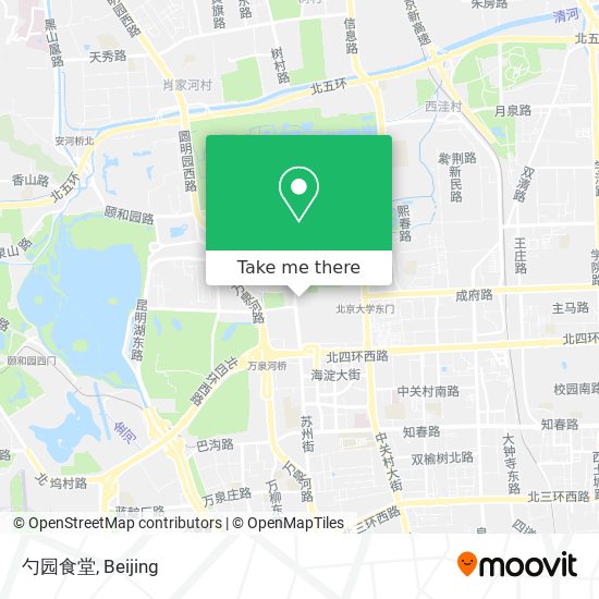 勺园食堂 map